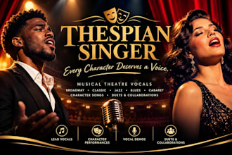 record male and female vocals for your musical theater song