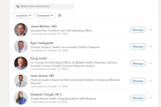 do manual linkedin outreach, b2b connection requests, cold messaging