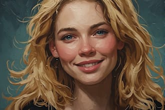 create oil painting, digital oil painting