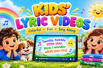 make custom kids songs for youtube channels