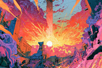 comic book, comic illustration, comic graphic novel