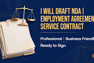 draft nda employment agreements service agreement and terms of service for you