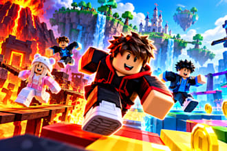 create a roblox game with custom scripting, maps, and gameplay