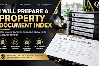 prepare a property document index