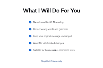 native chinese proofreading and polishing
