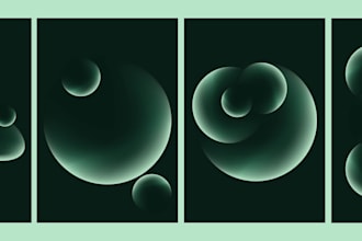 design modern abstract wall art 3d posters