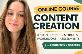 do course development, create online course content, ai video course creation