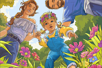 children story book illustration children story book