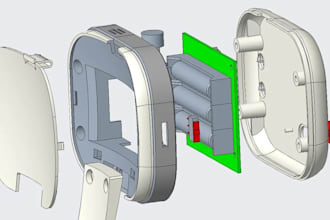 design handheld dental devices housings, camera mounts and pcb casings