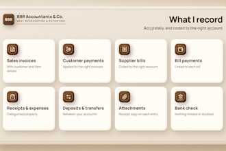 record your invoices, bills, receipts and payments in quickbooks online