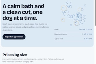 build a one page website for your small business