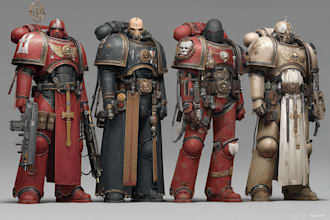 create a custom warhammer 40k space marine character