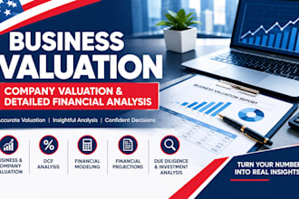 provide business valuation, company valuation and detailed financial analysis