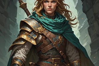 dnd character art and dnd character art