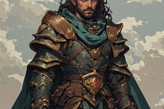 design fantasy rpg characters, heroes, and villains