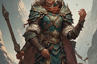 design fantasy rpg characters, heroes, and villains
