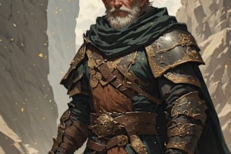 create fantasy character illustrations, heroes, and villains