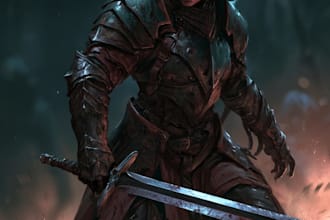 draw character illustration for  character design