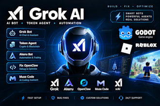 grok ai grok bot token agent akeru bot fix openclaw muse code xai godot roblox
