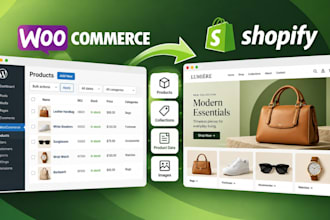 migrate woocommerce products collections and catalog data to shopify for launch