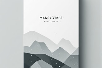 create modern, minimalist book cover design or kindle cover