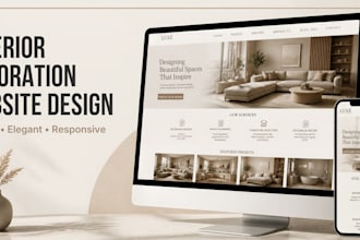 design an interior decoration and interior design website