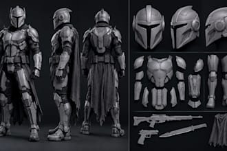 design 3d cosplay armor helmets weapons and props for 3d printing