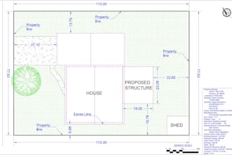 draw a shed site plan for your building permit