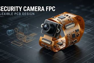 design custom security camera fpc and flexible pcb layout