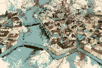 draw vector map in illustrator