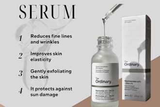 design professional skincare and beauty product flyer