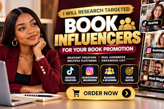 research targeted book influencers for your book promotion