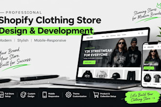 build clothing shopify store y2k website clothing shopify website clothing store