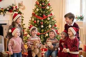 create christmas designs for children