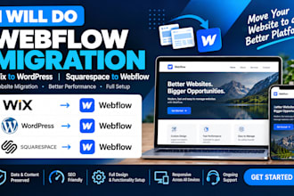 do webflow migration wix to wordpress squarespace to webflow website migration