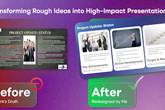 create modern presentations, pitch decks and visual slides
