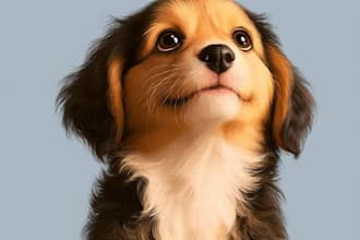 create a gentle memorial portrait to honor your beloved pet
