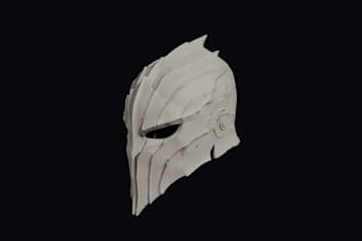 sculpt 3d helmets, cosplay helmets and printable helmet models
