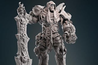 create detailed 3d character models and digital sculpts