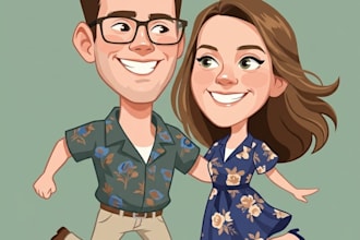 illustrate a beautiful wedding anniversary couple portrait