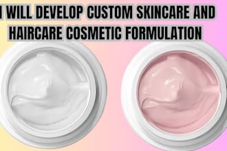 develop custom skincare and haircare cosmetic formulation