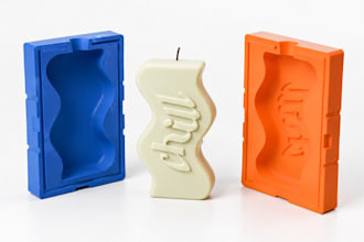 design and make custom silicone mold for candles wax and casting