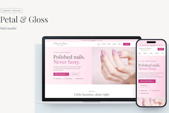 design an elegant website for your salon or beauty business