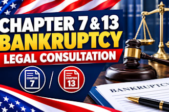 provide expert chapter 7 and chapter 13 bankruptcy legal consultation