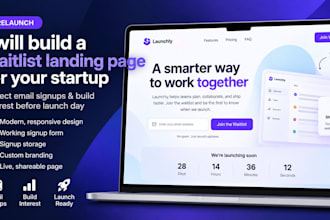 build a prelaunch waitlist landing page for your startup