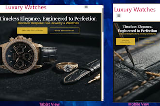 build a luxury watch brand ecommerce website in wordpress