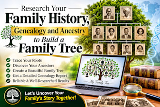 research your family history, genealogy and ancestry to build a family tree