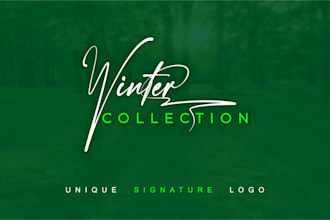 do signature style logo design