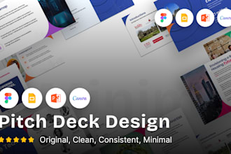 design presentation pitch in figma, PPT, google slides, canva