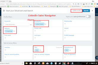 do perfect web research, data mining, linkedin, data entry